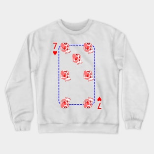 7 of hearts Crewneck Sweatshirt